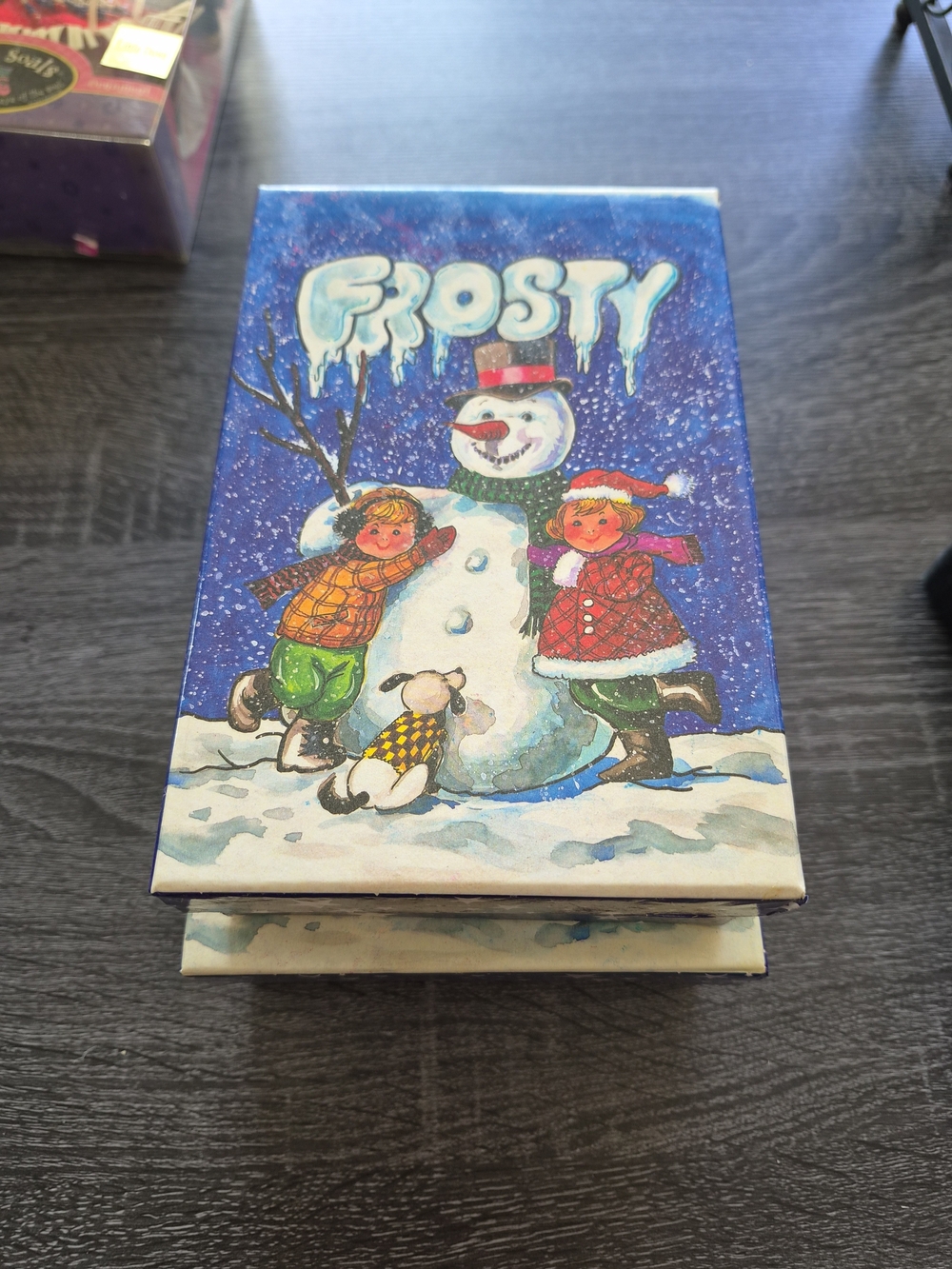 Frosty Winter Gift Box - Blue Holiday Keepsake